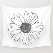 Wandbehang Weiße Blume