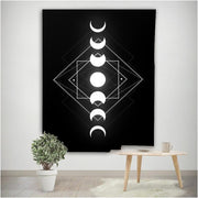Mondzyklus Design Wandbehang