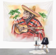 Mexikanischer Affe als Wandbehang