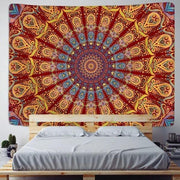 Wandbehang Indisches Mandala Rot