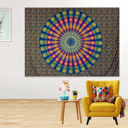 Wandbehang Indisches farbiges Mandala
