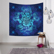 Wandbehang Blauer Ganesh