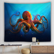 Wandbehang Mächtiger Oktopus